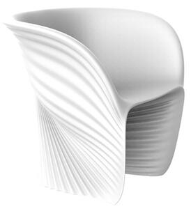 Vondom biophilia poltrona da interno ed esterno disegnata da ross lovegrove, colore bianco