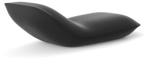 Vondom pillow sun chase chaise longue disegnata da stefano giovannoni, colore nero