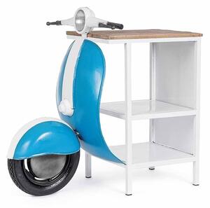 Bizzotto consolle vespa adatta per living o birrerie, colore blu