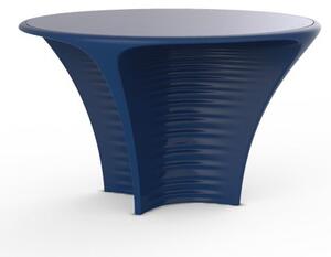 Vondom biophilia tavolo da esterno ed interno disegnato da ross lovegrove, colore blu