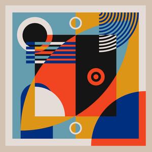 Illustrazione Abstract vector geometric with bauhaus style, Taufik Ramadhan