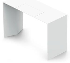 Albedo design praia desk scrivania consolle con fianchi sagomati all'interno, colore bianco