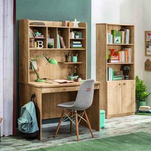 Scrivania collezione moka con o senza studi unit, struttura scrivania + study unit