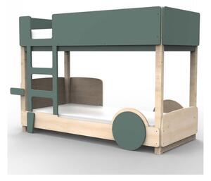 Letto a castello discovery bunk bed di mathy by bols, dimensioni singolo larghezza 90 - lunghezza 190, colore grigio tempesta