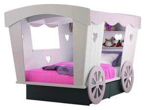 Letto per bambini a una piazza e mezza a forma di carrozza di mathy by bols