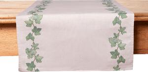 Runner da tavola in misto lino stampa floreale fiori morbido resistente elegante made in italy EDERA - 45 X 140 CM
