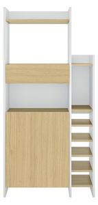 Temahome kitchy mobile da cucina in melaminico a base di legno riciclato, colore bianco