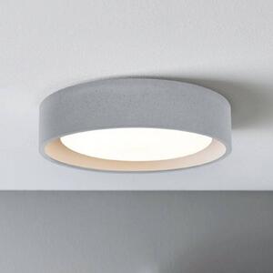 Beacon Lighting Plafoniera soffitto Uno, dimmerabile, Alluminio / Grigio / Zincato, Soggiorno / Sala da pranzo, calcestruzzo / cemento, Plafoniera
