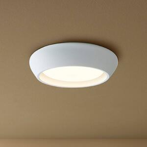 Beacon Lighting Plafoniera soffitto Fjord, dimmerabile, Bianco / Opale, Soggiorno / Sala da pranzo, Gesso / Argilla, Plafoniera
