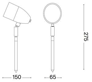 Ideal Lux - Lampada da esterno INSIDE 1xG9/15W/230V 27,5 cm IP54 marrone