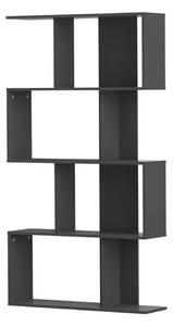 Temahome sigma libreria con ripiani sfalsati, colore nero