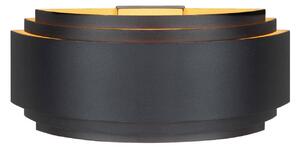 HighLight Applique Sofia, nero, larghezza 30 cm, alluminio, E14