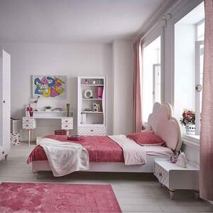 Letto per bambine collezione love disponibile singolo e una piazza e mezza, struttura letto ad una piazza e mezzo