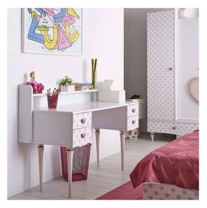 Scrivania con quattro cassetti collezione love