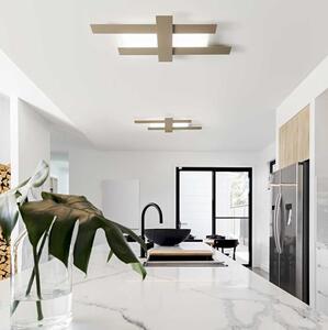 Gea luce doha lampada a soffitto a led disponibile in due dimensioni, finiture nero, dimensione piccolo