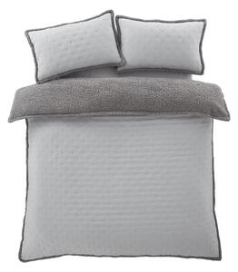 Biancheria da letto singola grigia in lana d'agnello 135x200 cm Cosy Nori - Catherine Lansfield