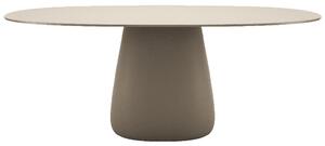 Qeeboo cobble table top hpl tavolo da esterno disegnato da elisa giovannoni, colore ottawa, dimensione l190 x p119 x h75