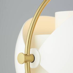 Lampada da tavolo Gubi Lite, altezza 50 cm, ottone/bianco