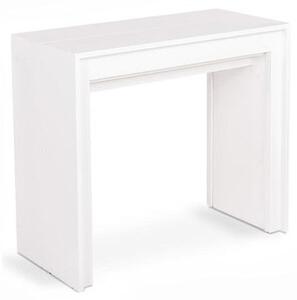 Stones pinocchio consolle allungabile in legno mdf, colore bianco