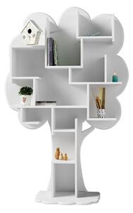 Libreria a forma di albero per cameretta o living arb biblio louane, colore bianco