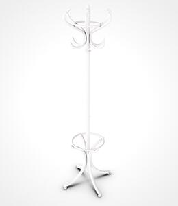 Ton stand by 15 appendiabito in faggio di design, colore bianco