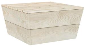 Tavolo da Giardino 60x60x30 cm in Legno di Abete Impregnato