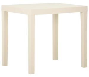 Tavolo da Giardino Bianco 79x65x72 cm in Plastica