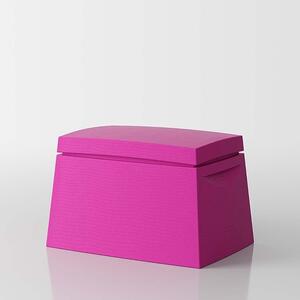 Servettocose big box contenitore multiuso in polietilene in diverse finiture, colore fucsia