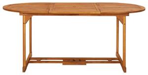 Tavolo da Pranzo per Esterni 180x90x75cm Legno Massello Acacia