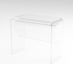 Vesta scrivania in plexiglass leggera disponibile in 4 diverse dimensioni, dimensione mini: 100 x 50 x 72 spessore 20 mm