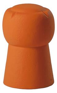 Slide design cin cin sgabello a forma di tappo di champagne in varie finiture, colore pumpkin orange