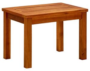 Tavolino da Giardino 50x35x36 cm in Legno Massello di Acacia