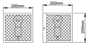Brilliant - Applique MAZE 1xE27/40W/230V nero