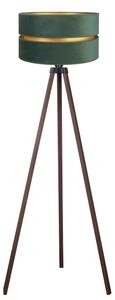 Duolla - Lampada con piedistallo DUO 1xE27/60W/230V diametro 44 cm verde/marrone