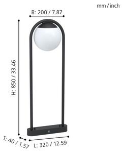 Eglo 98733 - Lampada da esterno VECCHIA 1xE27/28W/230V IP44