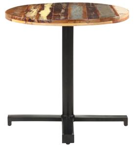 Tavolo da Bistrot Rotondo Ø70x75 cm Legno Massello di Recupero