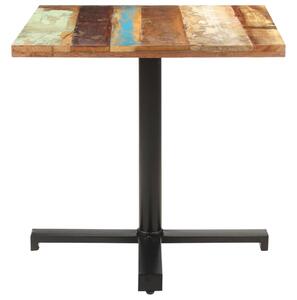 Tavolo da Bistrot Quadrato 80x80x75 cm in Massello di Recupero