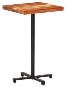 Tavolo da Bar Quadrato 60x60x110 cm Legno Massello di Acacia