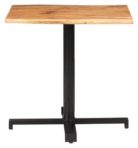 Tavolino da Bistrot Bordi Spigoli Vivi 80x80x75 cm Legno Acacia