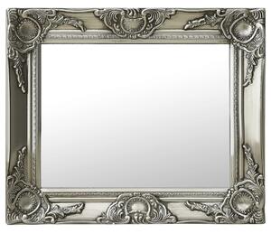Specchio da Parete Stile Barocco 50x40 cm Argento