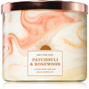 Bath & Body Works Patchouli & Rosewood candela profumata 411 g