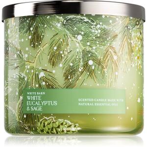 Bath & Body Works White Eucalyptus & Sage candela profumata 411 g