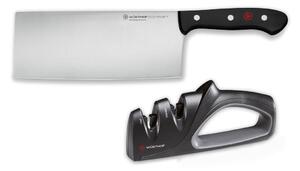 Wüsthof - Set di coltelli da cucina cinesi e affilatoio GOURMET