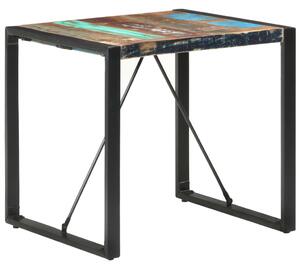 Tavolo da Pranzo 80x80x75 cm in Legno Massello di Recupero