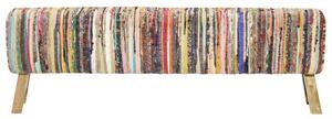 Panca 160 cm Multicolore in Tessuto Chindi