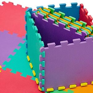Tappeto Puzzle 10 Pezzi 30x30 Cm In Eva Multicolor