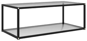 322897 Coffee Table Transparent 100x50x35 cm Tempered Glass
