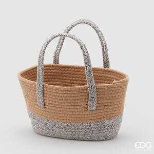 Borsa Melange in tessuto con Manici - EDG Enzo De Gasperi