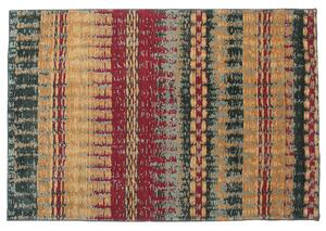 Tappeto in tessuto a pelo corto multicolore 140 x 200 cm stile moderno contemporaneo Beliani