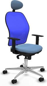 Sedia da ufficio con poggiatesta Jorquera Piqueras y Crespo 1D086N1 Blu cielo